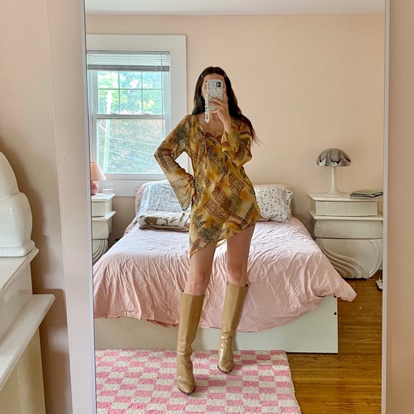 Vintage Tops - Vintage 90s Y2K Sheer Boho Tunic